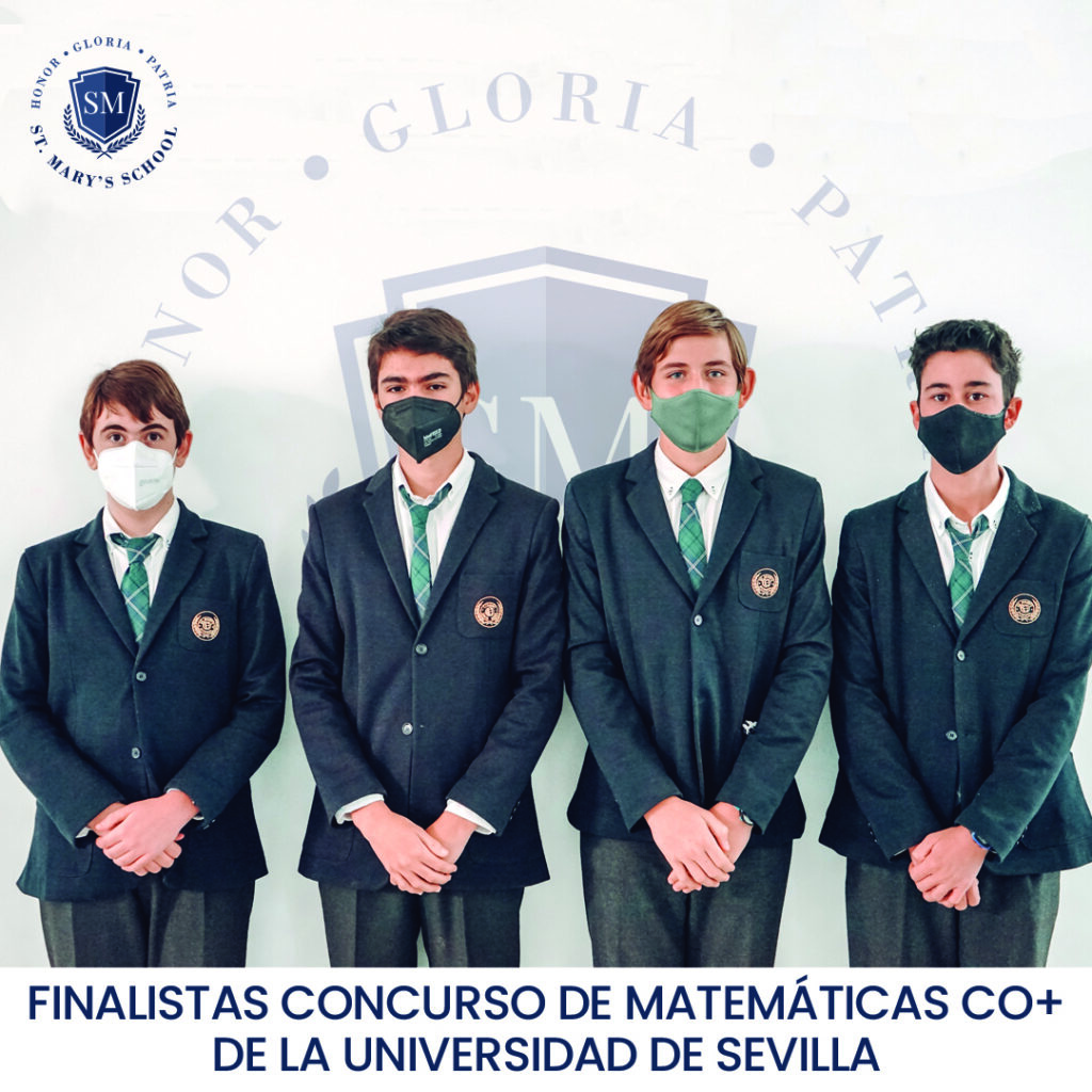 5 ALUMNOS DE ST. MARY'S SCHOOL FINALISTAS DEL CONCURSO DE MATEMÁTICAS CO+ DE LA U.S. 5 alumnos de st. Mary's school finalistas del concurso de matemáticas CO+