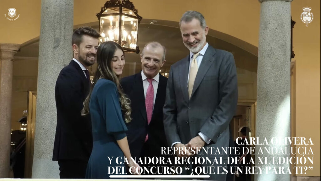 CARLA OLIVERA GANA EL PREMIO DEL CONCURSO ¿QUÉ ES UN REY PARA TI? CARLA OLIVERA 1024x577